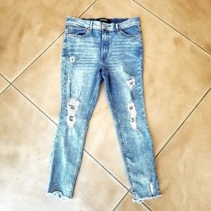 Express Distressed Ripped Jeans size 10s